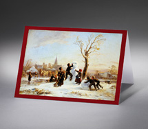 Der Schneemann im Dorf. 1853